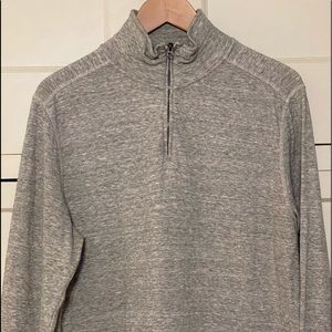 J-Crew ¼ zip grey pullover/cardigan, medium
